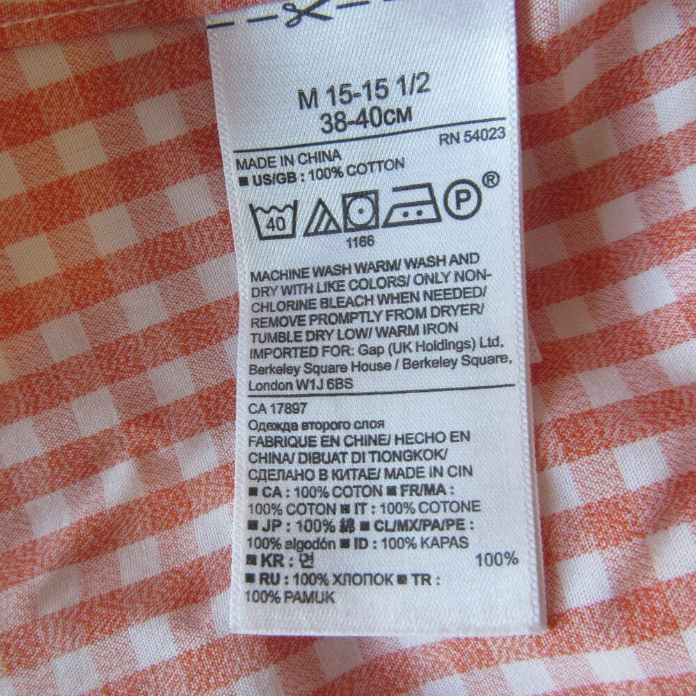 Bundle of 2 Banana Republic Casual Check Pattern M Button Long Sleeve Shirts - Picture 4 of 8